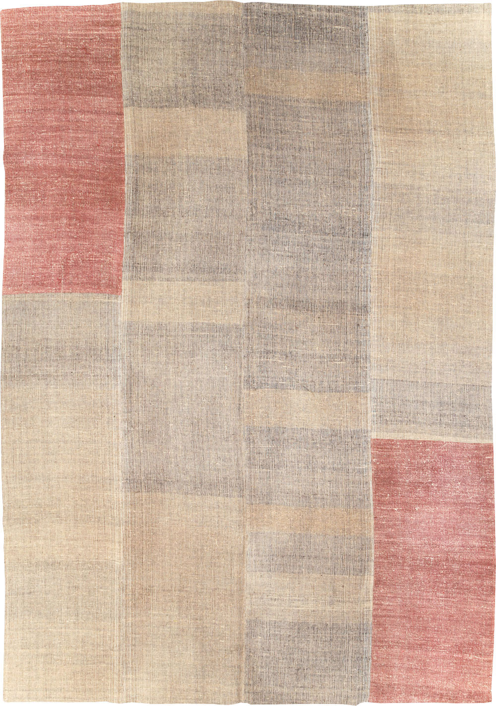 Vintage Turkish Flatweave Kilim Room Size Carpet, No.31289 - Galerie Shabab