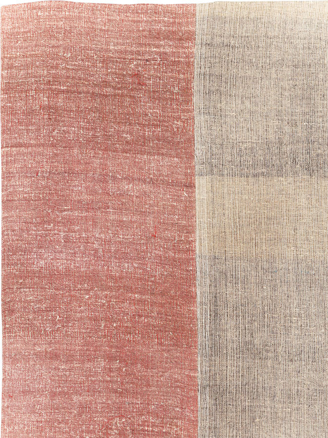 Vintage Turkish Flatweave Kilim Room Size Carpet, No.31289 - Galerie Shabab