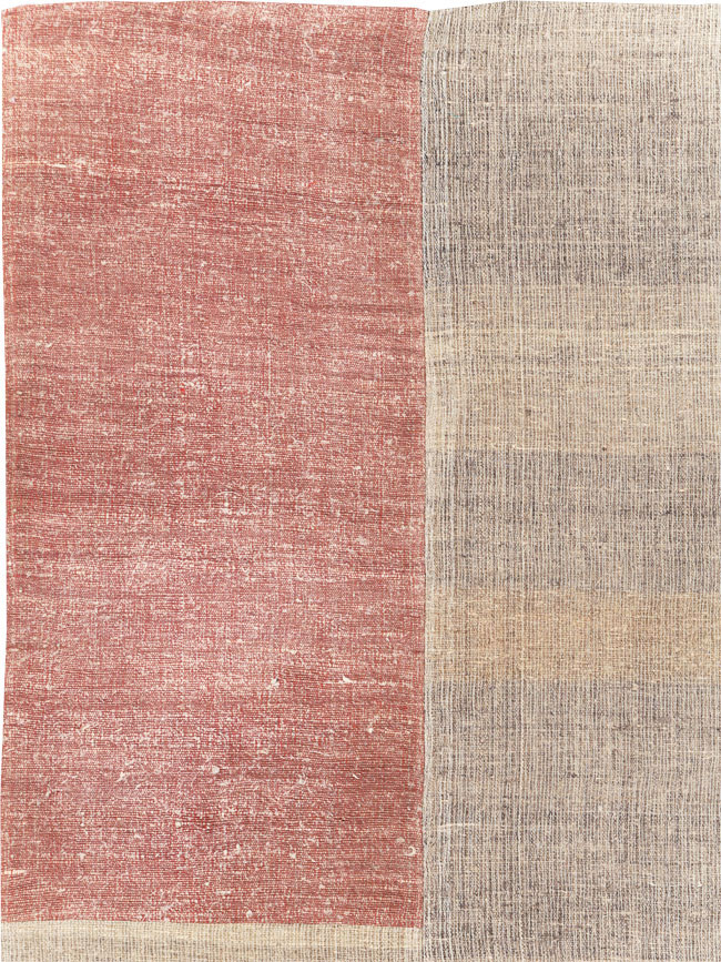 Vintage Turkish Flatweave Kilim Room Size Carpet, No.31289 - Galerie Shabab