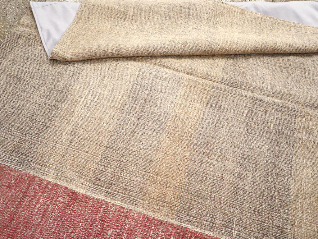 Vintage Turkish Flatweave Kilim Room Size Carpet, No.31289 - Galerie Shabab