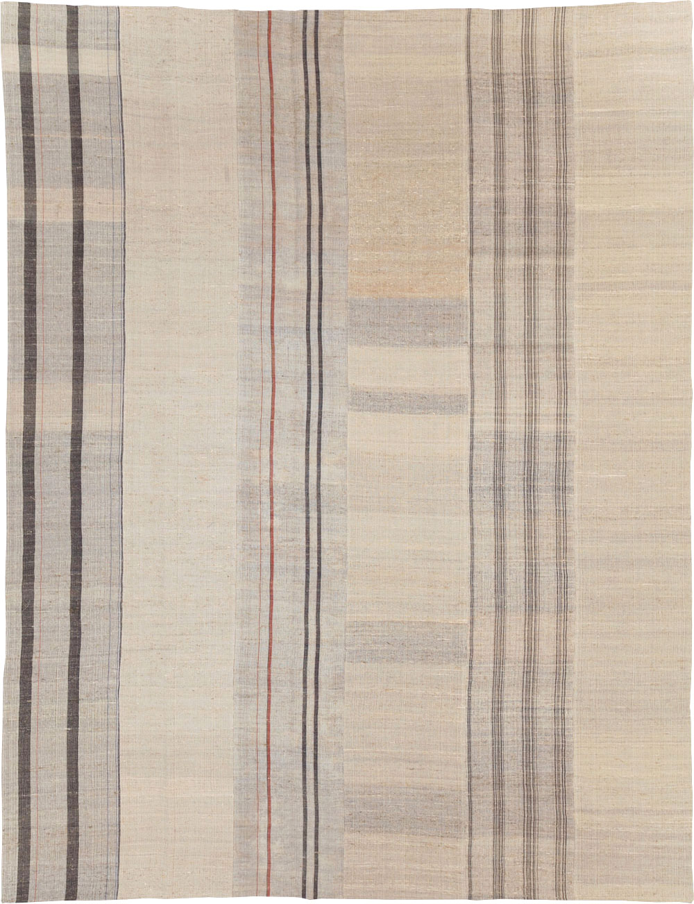 Vintage Turkish Flatweave Kilim Room Size Carpet, No.31290 - Galerie Shabab