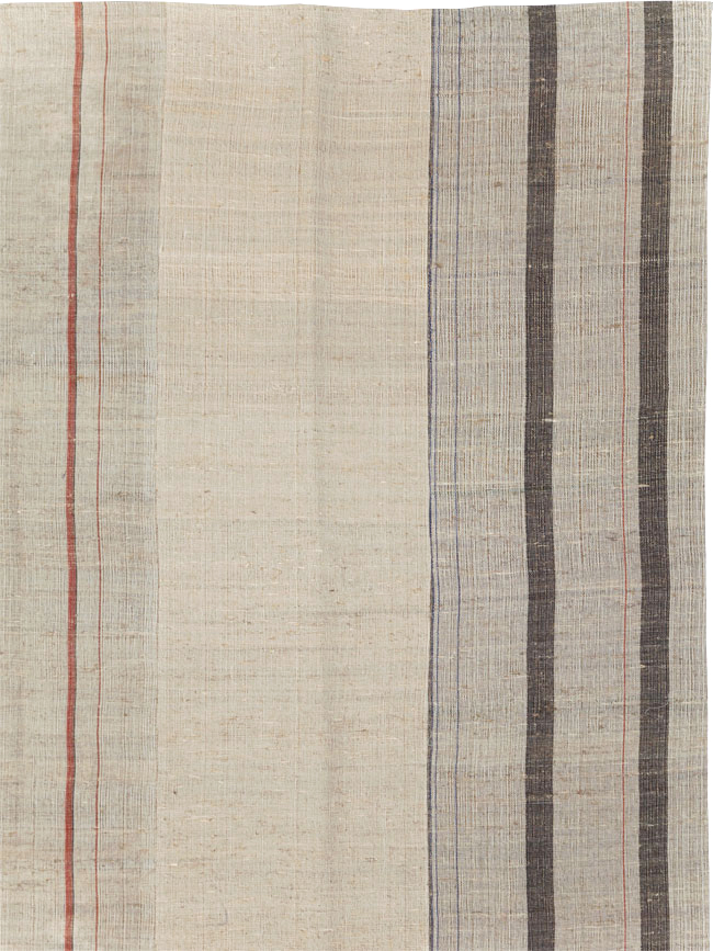 Vintage Turkish Flatweave Kilim Room Size Carpet, No.31290 - Galerie Shabab