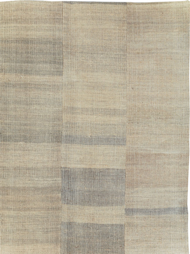 Vintage Turkish Flatweave Kilim Large Room Size Carpet, No.31291 - Galerie Shabab