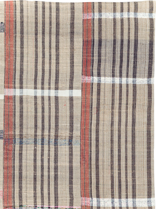 Vintage Turkish Flatweave Kilim Room Size Carpet, No.31294 - Galerie Shabab