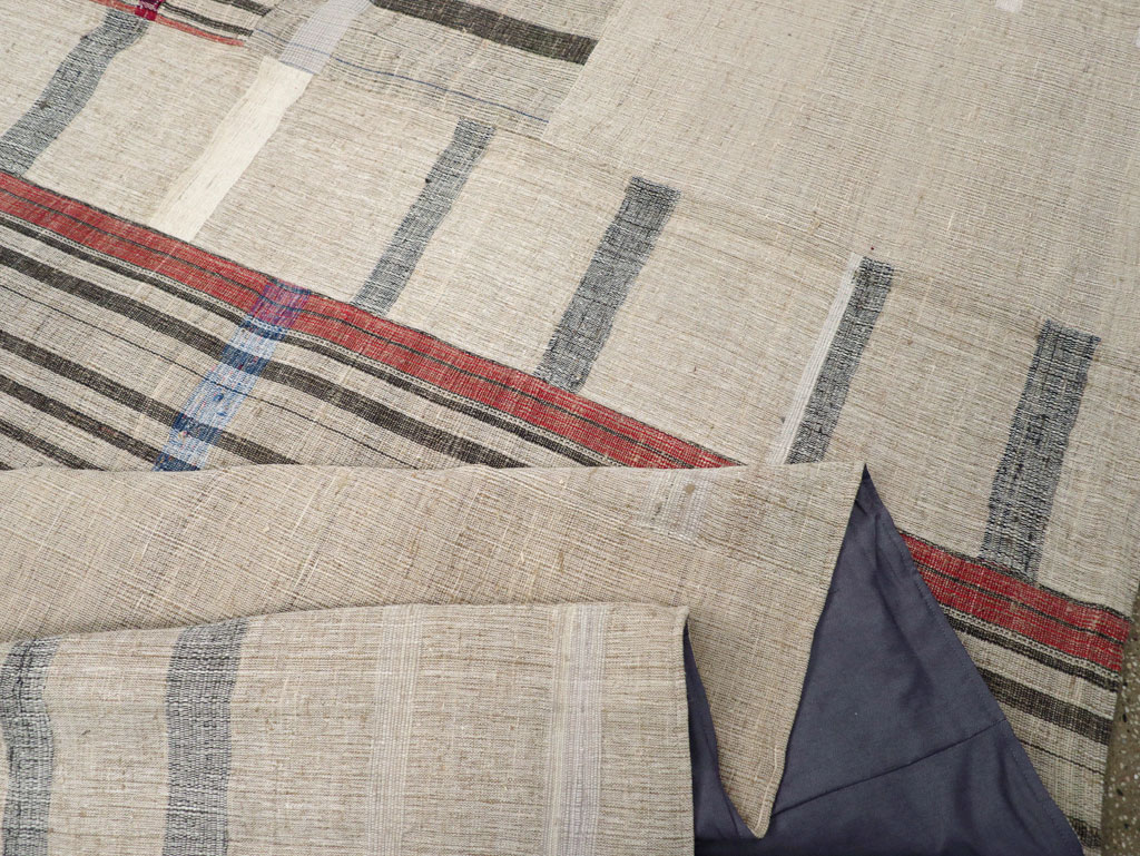 Vintage Turkish Flatweave Kilim Room Size Carpet, No.31297 - Galerie Shabab