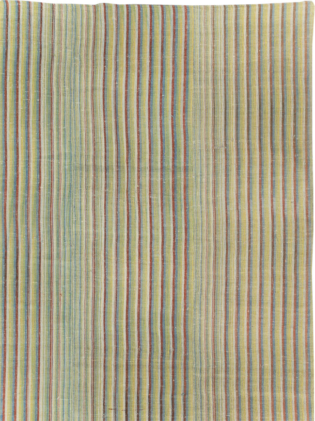 Vintage Turkish Flatweave Kilim Room Size Carpet, No.31299 - Galerie Shabab