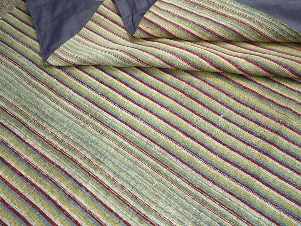 Vintage Turkish Flatweave Kilim Room Size Carpet, No.31299 - Galerie Shabab