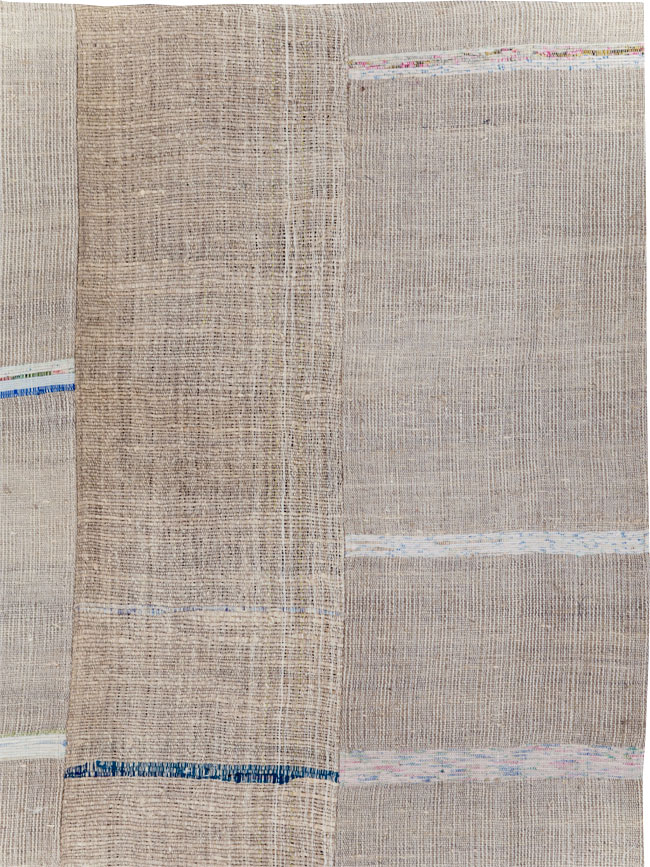 Vintage Turkish Flatweave Kilim Room Size Carpet, No.31301 - Galerie Shabab