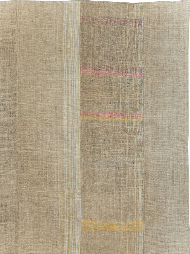 Vintage Turkish Flatweave Kilim Room Size Carpet, No.31302 - Galerie Shabab