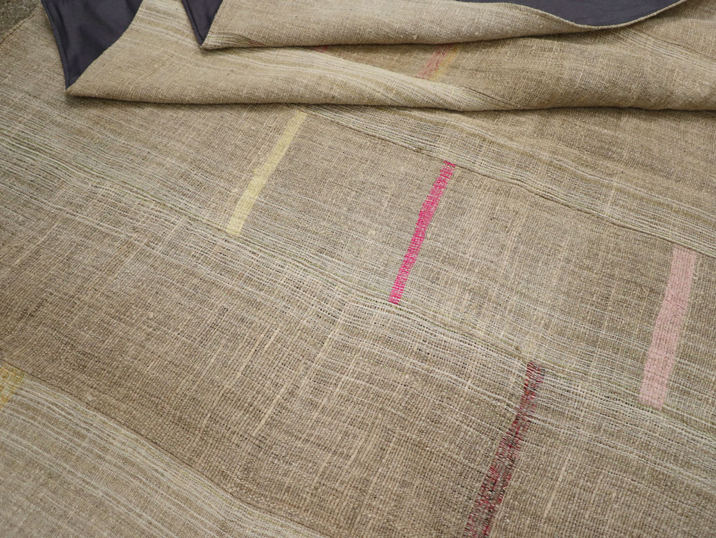 Vintage Turkish Flatweave Kilim Room Size Carpet, No.31302 - Galerie Shabab