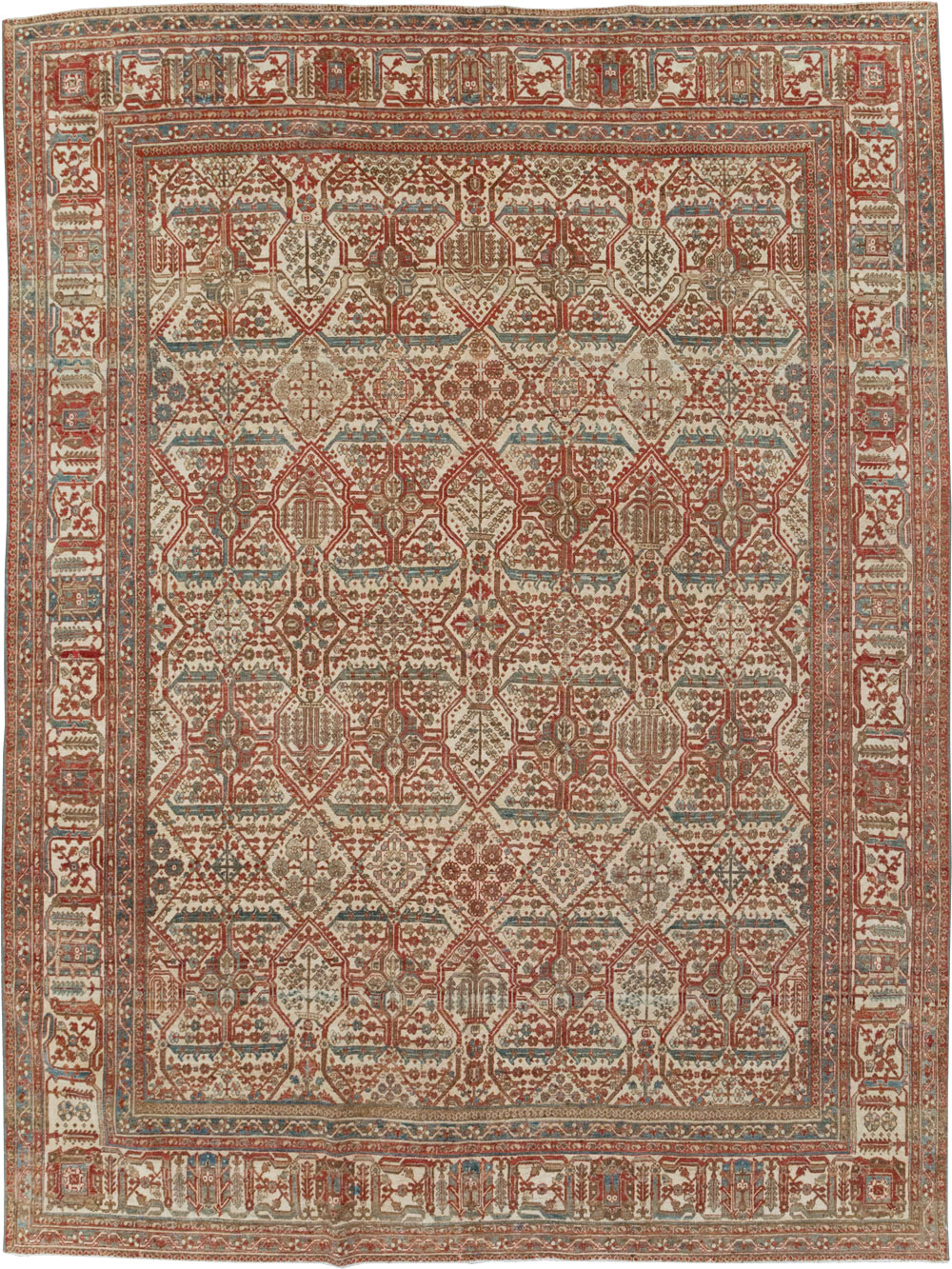 Antique Persian Joshegan Small Room Size Carpet, No.31305 - Galerie Shabab