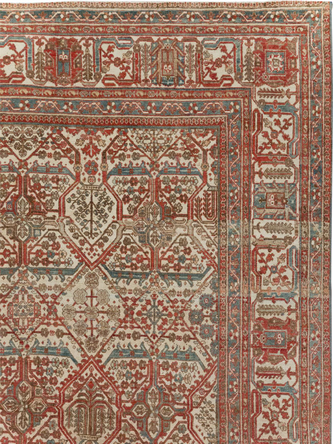 Antique Persian Joshegan Small Room Size Carpet, No.31305 - Galerie Shabab