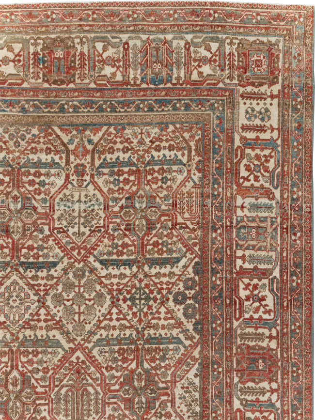 Antique Persian Joshegan Small Room Size Carpet, No.31305 - Galerie Shabab