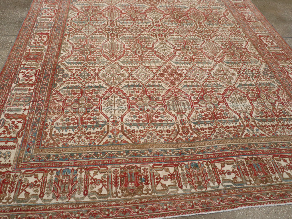 Antique Persian Joshegan Small Room Size Carpet, No.31305 - Galerie Shabab