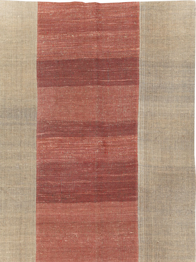 Vintage Turkish Flatweave Kilim Room Size Carpet, No.31306 - Galerie Shabab