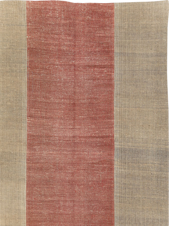 Vintage Turkish Flatweave Kilim Room Size Carpet, No.31306 - Galerie Shabab