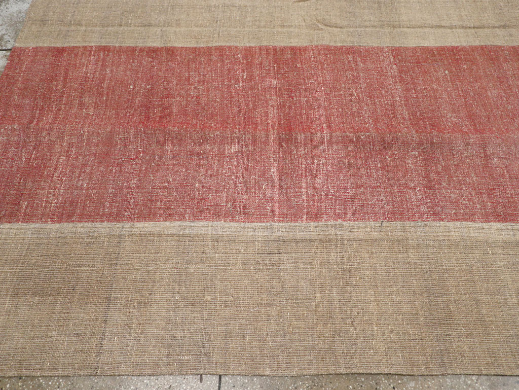 Vintage Turkish Flatweave Kilim Room Size Carpet, No.31306 - Galerie Shabab