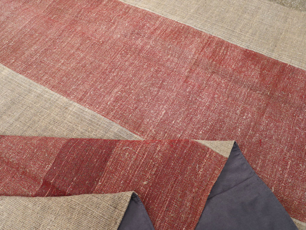 Vintage Turkish Flatweave Kilim Room Size Carpet, No.31306 - Galerie Shabab