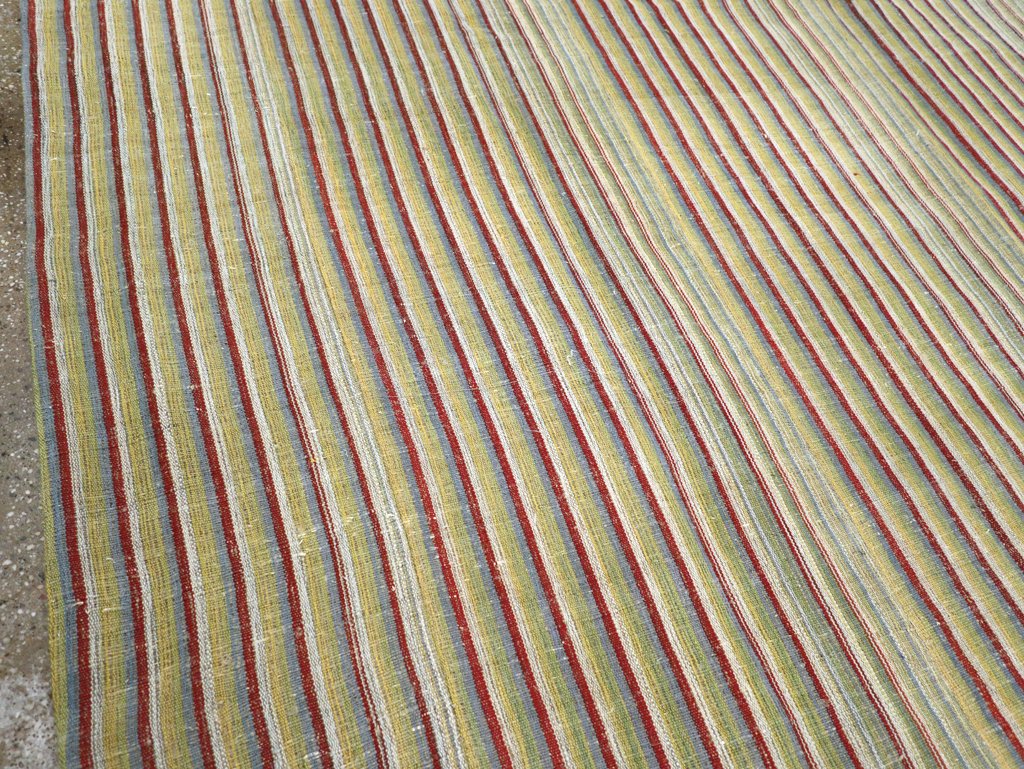 Vintage Turkish Flatweave Kilim Room Size Carpet, No.31309 - Galerie Shabab