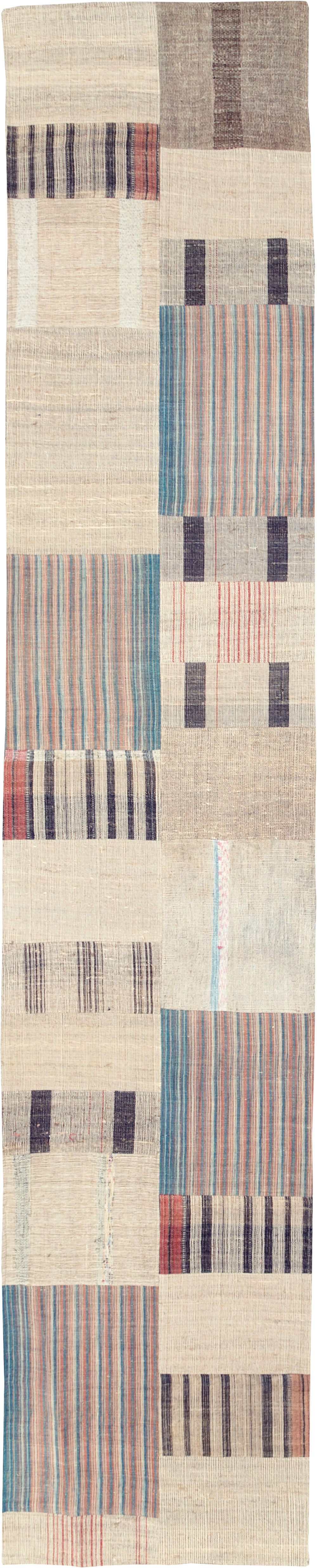 Vintage Turkish Flatweave Runner, No.31310 - Galerie Shabab
