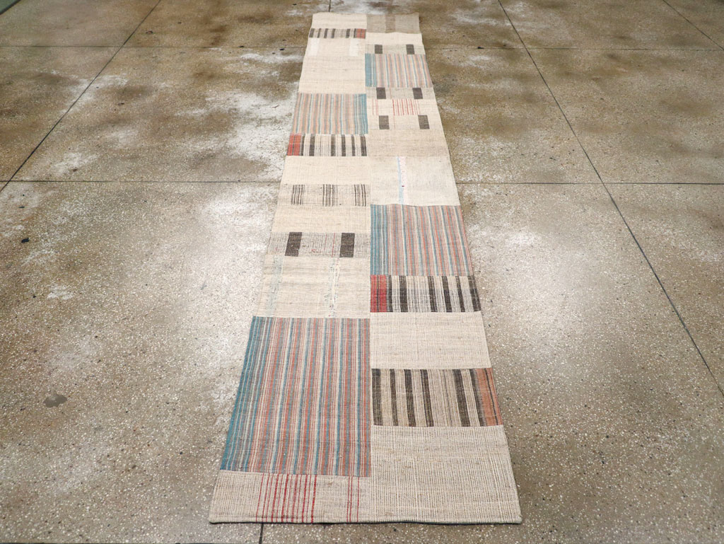 Vintage Turkish Flatweave Runner, No.31310 - Galerie Shabab