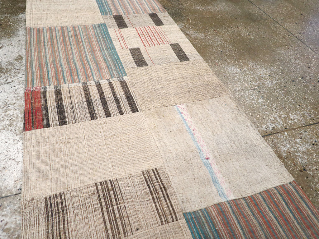 Vintage Turkish Flatweave Runner, No.31310 - Galerie Shabab