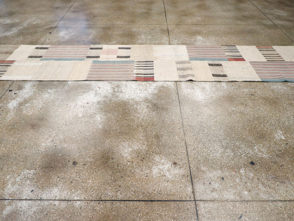 Vintage Turkish Flatweave Runner, No.31310 - Galerie Shabab