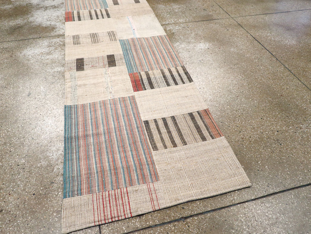 Vintage Turkish Flatweave Runner, No.31310 - Galerie Shabab
