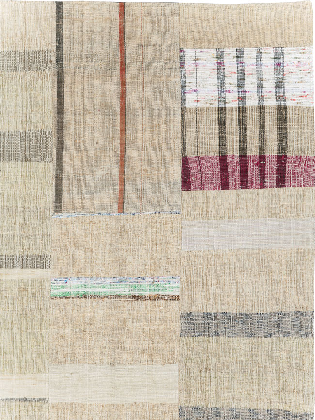 Vintage Turkish Flatweave Kilim Small Room Size Rug, No.31312 - Galerie Shabab