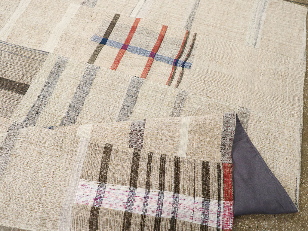 Vintage Turkish Flatweave Kilim Small Room Size Rug, No.31312 - Galerie Shabab