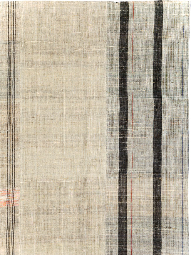 Vintage Turkish Flatweave Kilim Room Size Carpet, No.31313 - Galerie Shabab