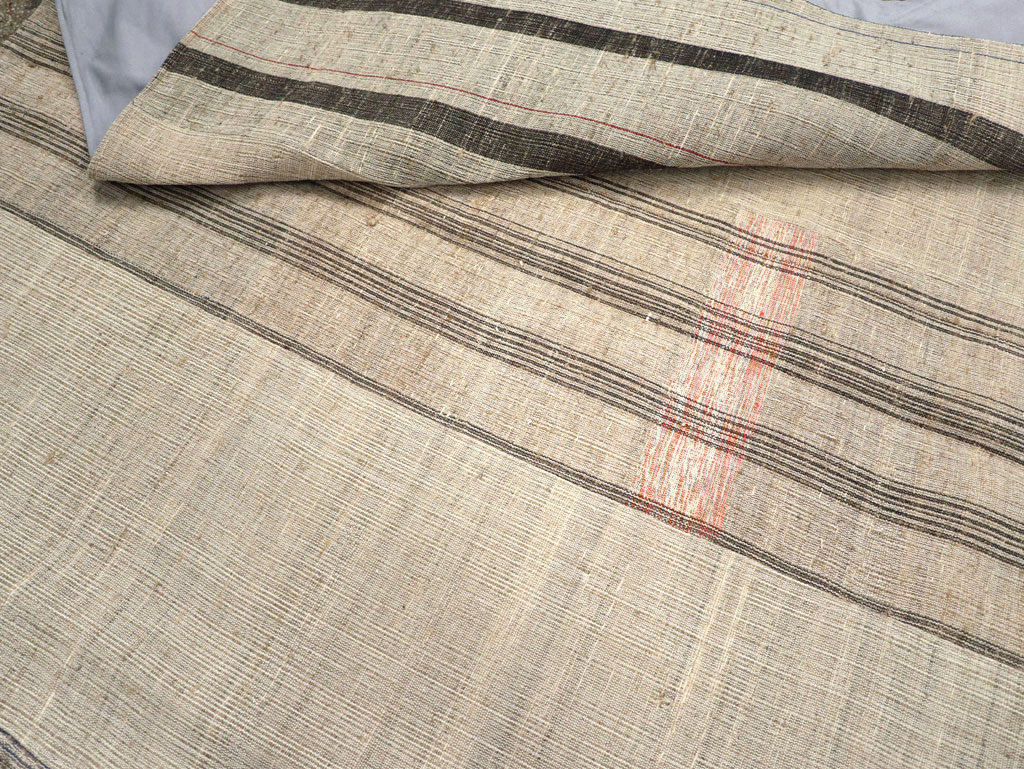 Vintage Turkish Flatweave Kilim Room Size Carpet, No.31313 - Galerie Shabab