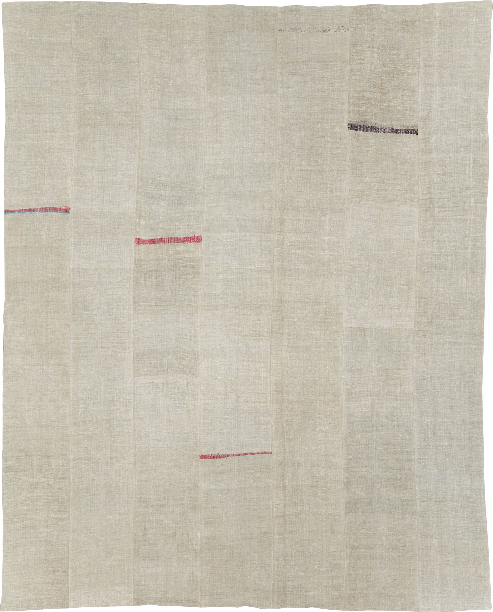 Vintage Turkish Flatweave Kilim Room Size Carpet, No.31314 - Galerie Shabab