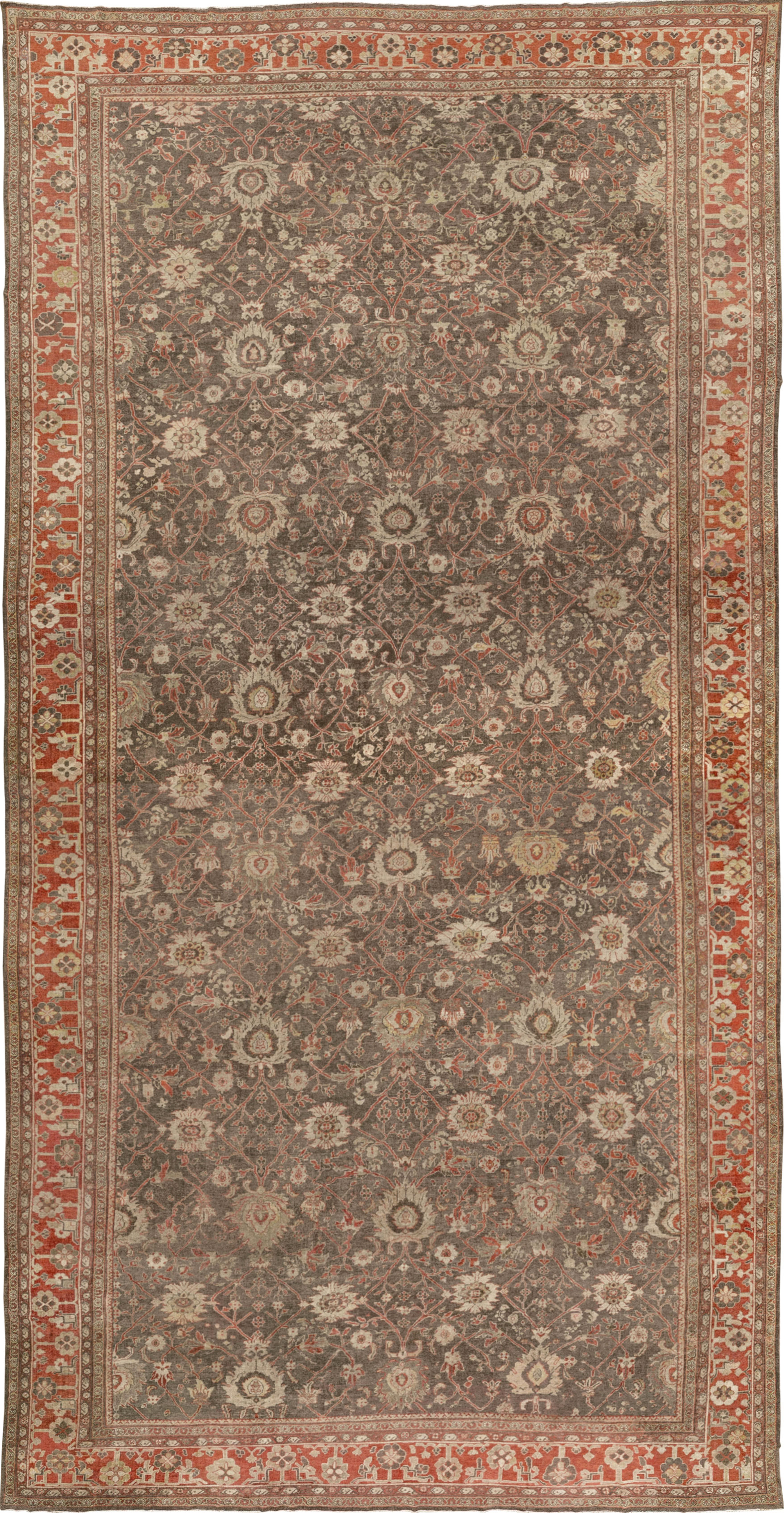 Antique Persian Mahal Oversize Carpet, No.31321 - Galerie Shabab