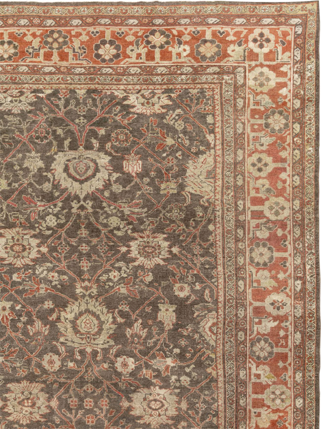Antique Persian Mahal Oversize Carpet, No.31321 - Galerie Shabab