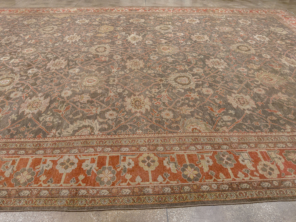 Antique Persian Mahal Oversize Carpet, No.31321 - Galerie Shabab