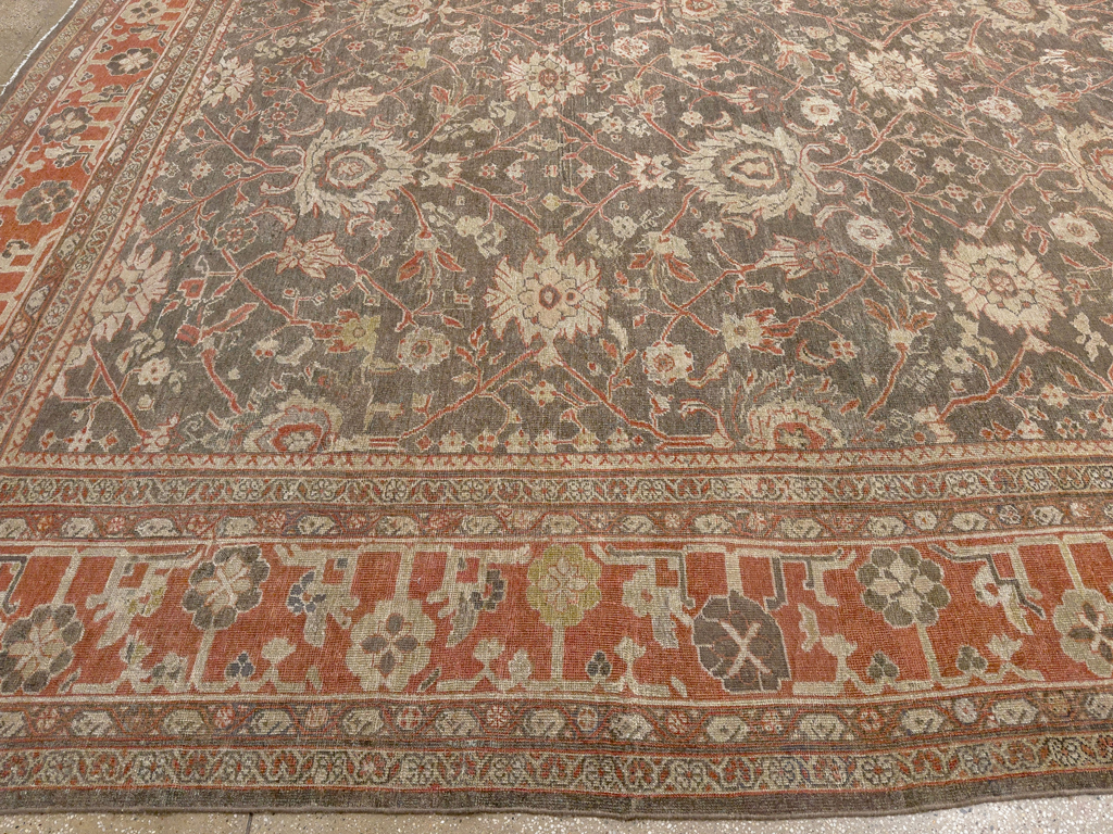 Antique Persian Mahal Oversize Carpet, No.31321 - Galerie Shabab