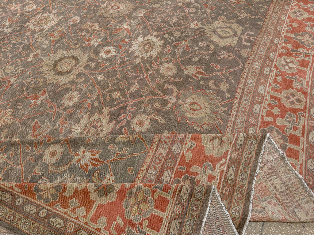 Antique Persian Mahal Oversize Carpet, No.31321 - Galerie Shabab