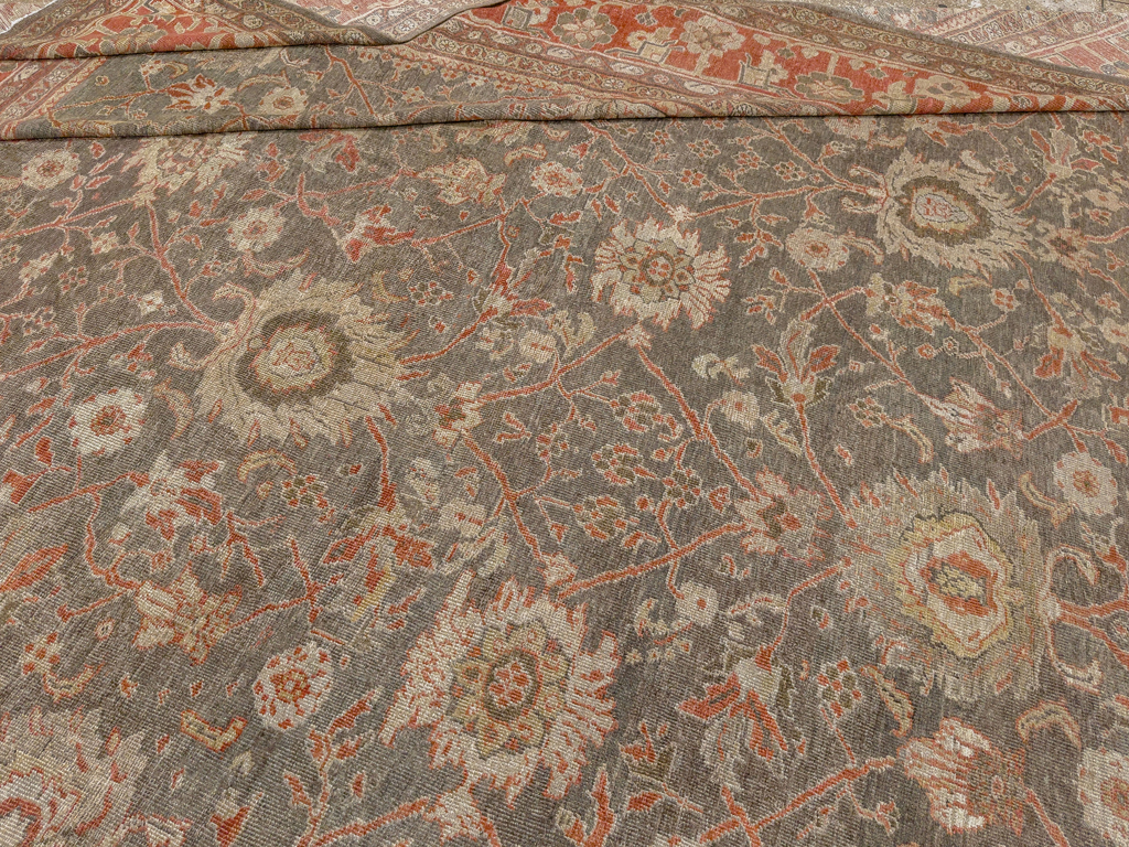 Antique Persian Mahal Oversize Carpet, No.31321 - Galerie Shabab