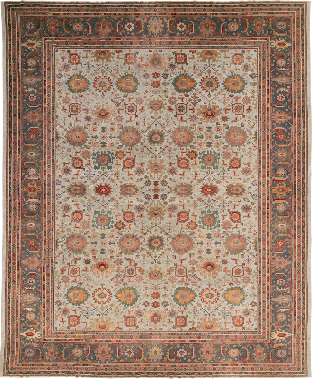 Antique European Mahal Oversize Carpet, No.31326 - Galerie Shabab