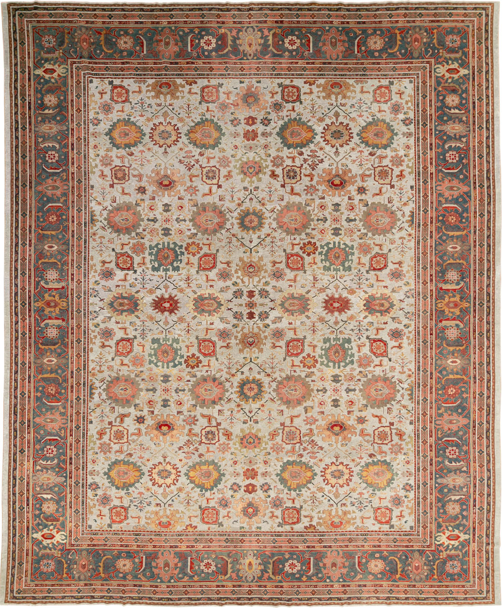 Antique European Mahal Oversize Carpet, No.31326 - Galerie Shabab