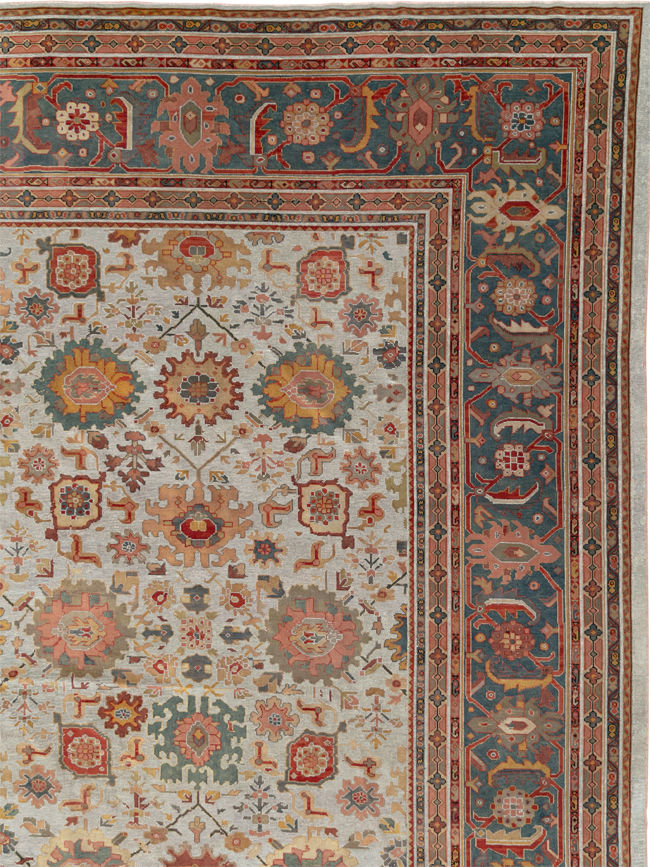 Antique Persian Mahal Oversize Carpet, No.31326 - Galerie Shabab
