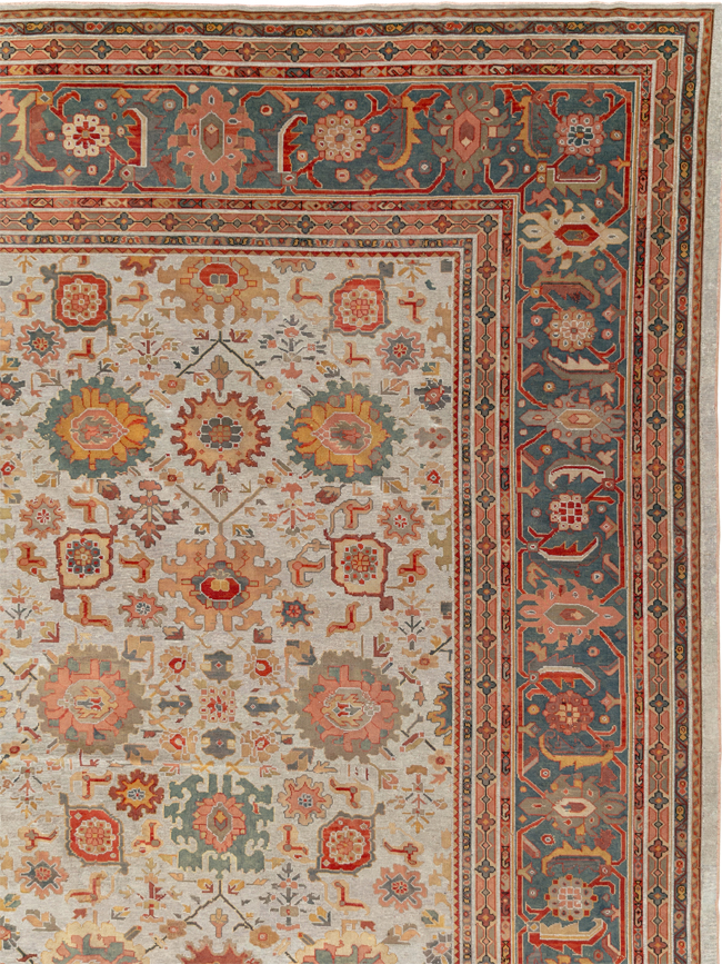 Antique European Mahal Oversize Carpet, No.31326 - Galerie Shabab