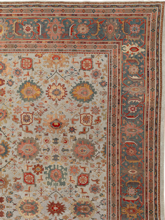 Antique Persian Mahal Oversize Carpet, No.31326 - Galerie Shabab