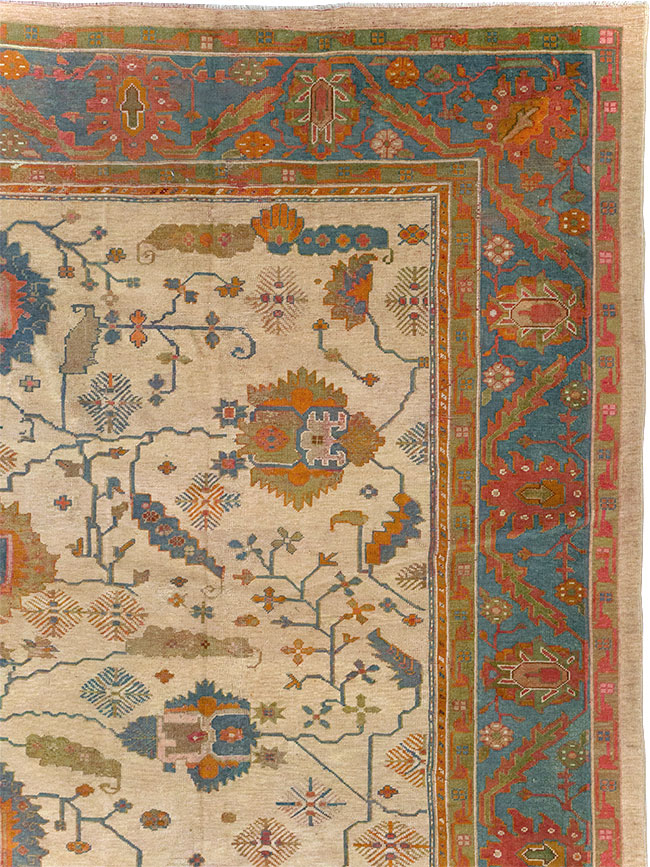 Antique Turkish Oushak Oversize Carpet, No.31328 - Galerie Shabab