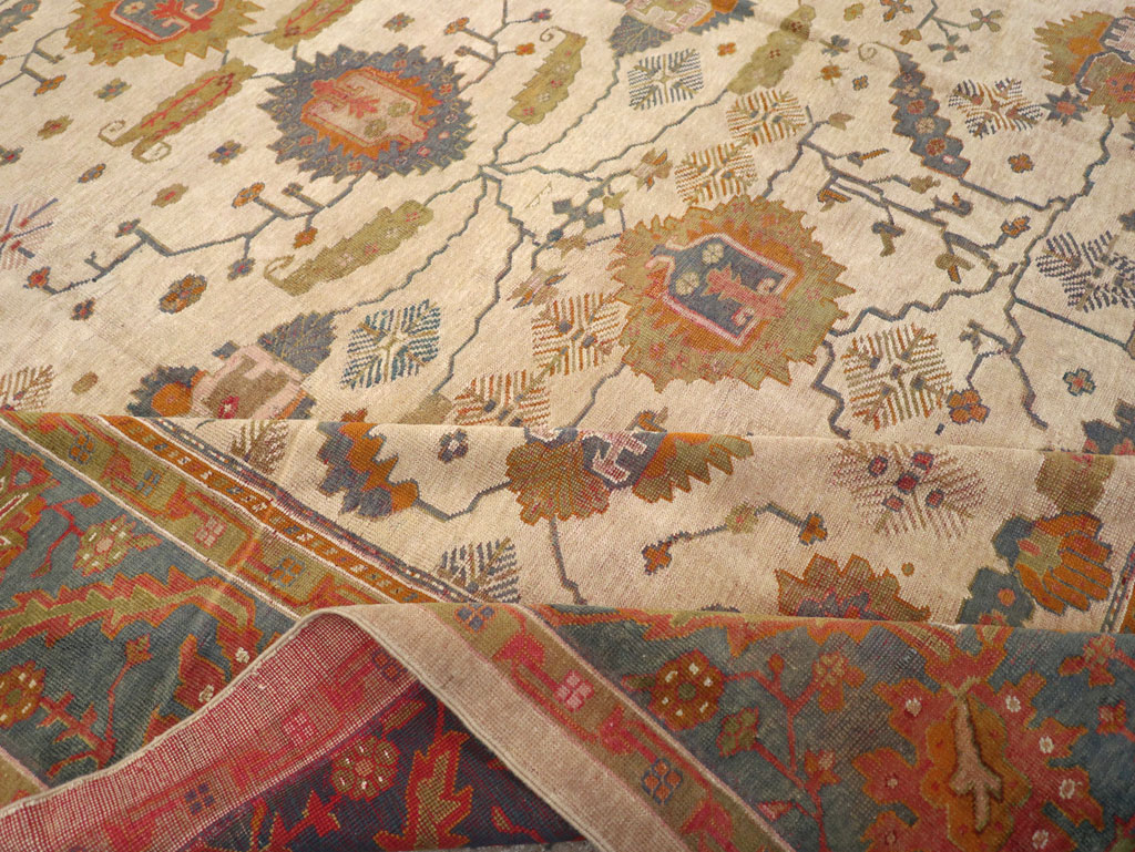 Antique Turkish Oushak Oversize Carpet, No.31328 - Galerie Shabab