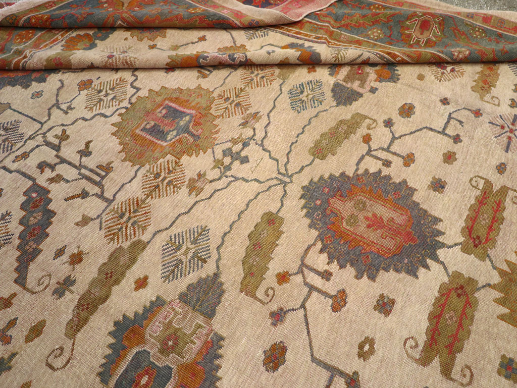 Antique Turkish Oushak Oversize Carpet, No.31328 - Galerie Shabab