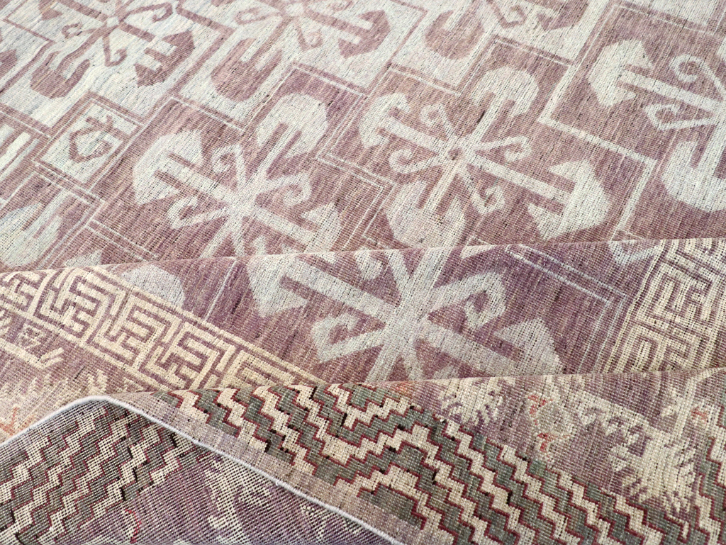 Contemporary East Turkestan Khotan Room Size Carpet, No.31329 - Galerie Shabab