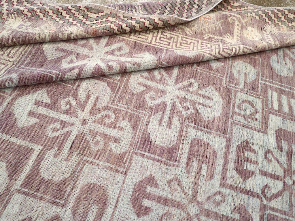 Contemporary East Turkestan Khotan Room Size Carpet, No.31329 - Galerie Shabab