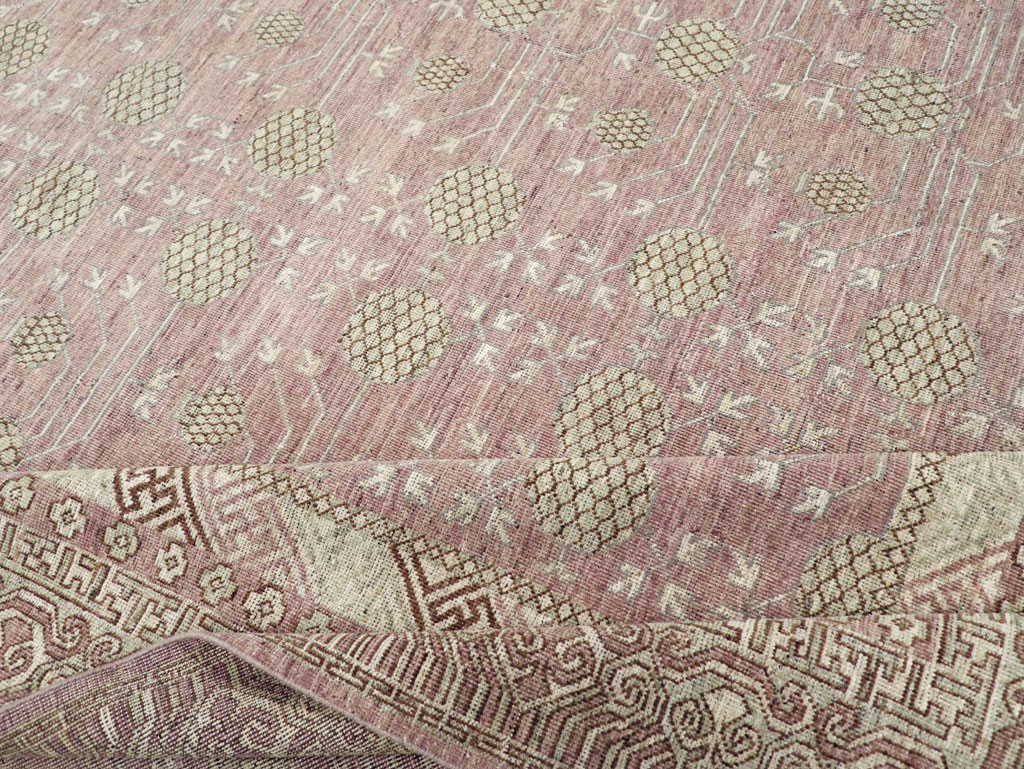 Contemporary East Turkestan Khotan Room Size Carpet, No.31332 - Galerie Shabab